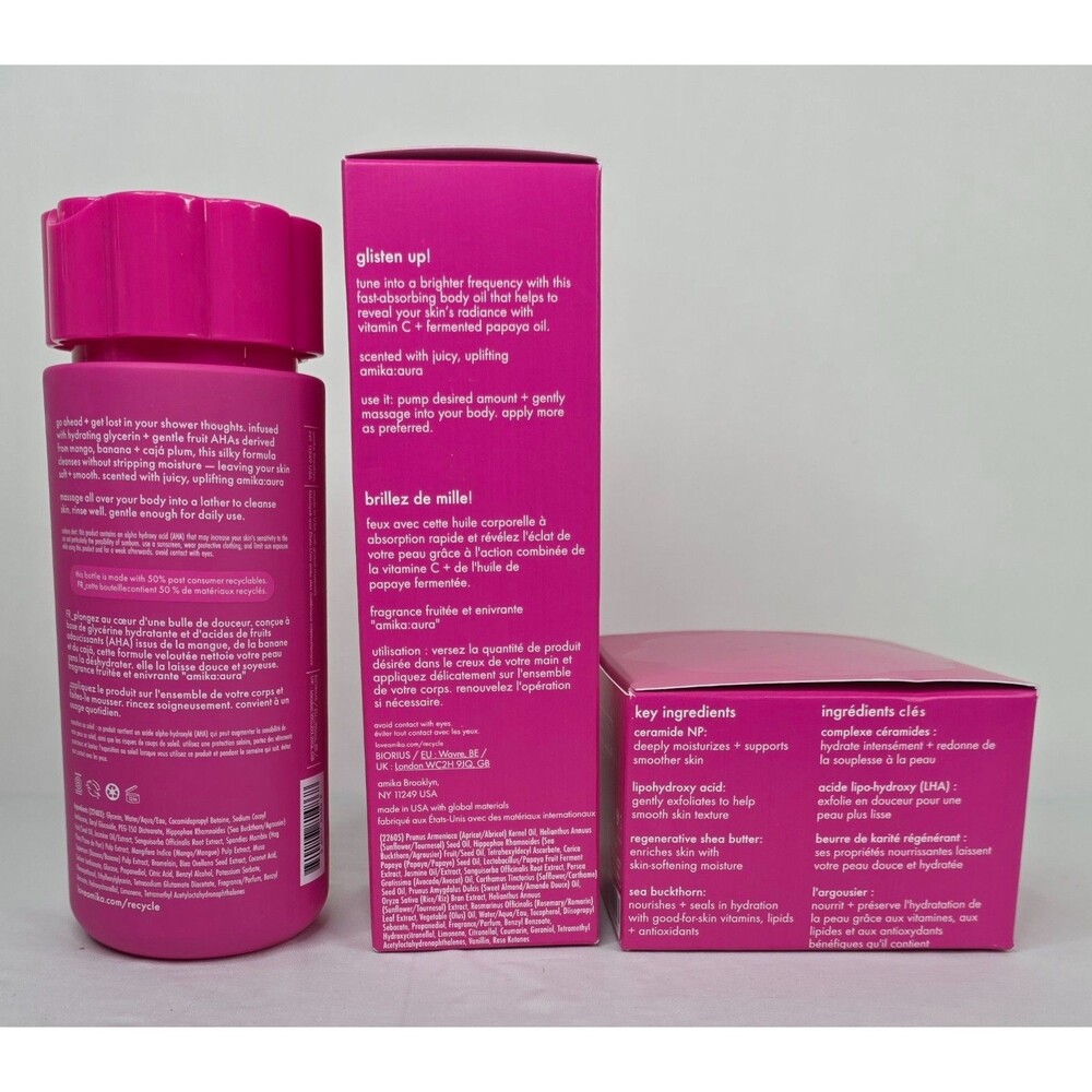 Amika Aura Body Care 3 pc Set | Body Wash, Body Oil, & Body Butter - Picture 4 of 10